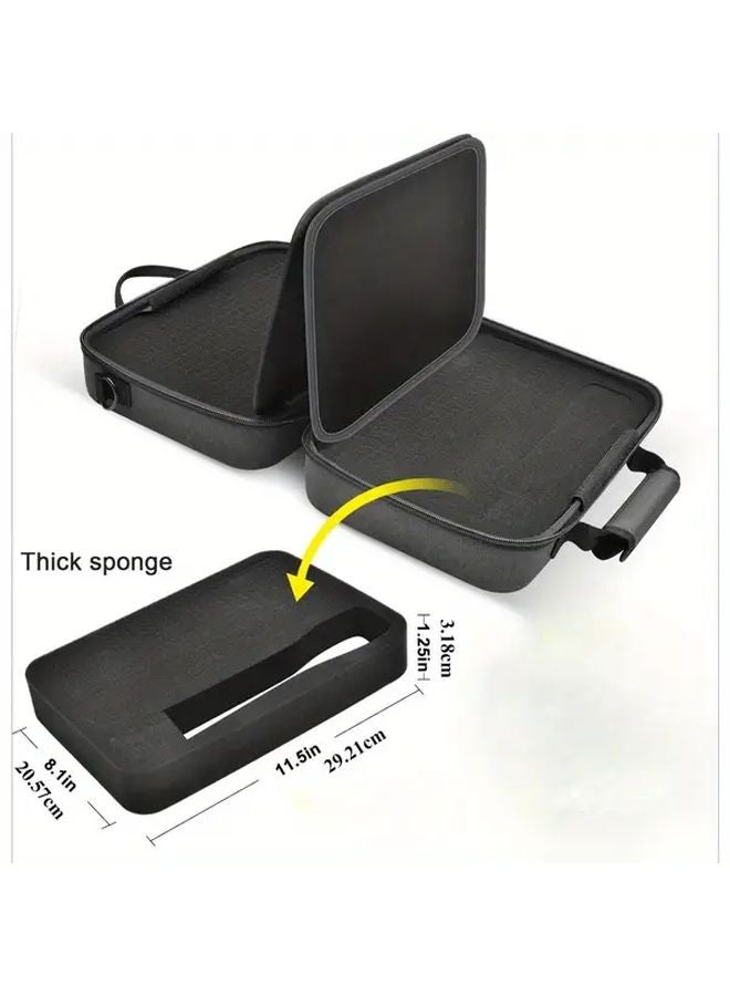 Black EVA Foam Storage Box For Wireless Microphone System With Carrying Handle - Image 4